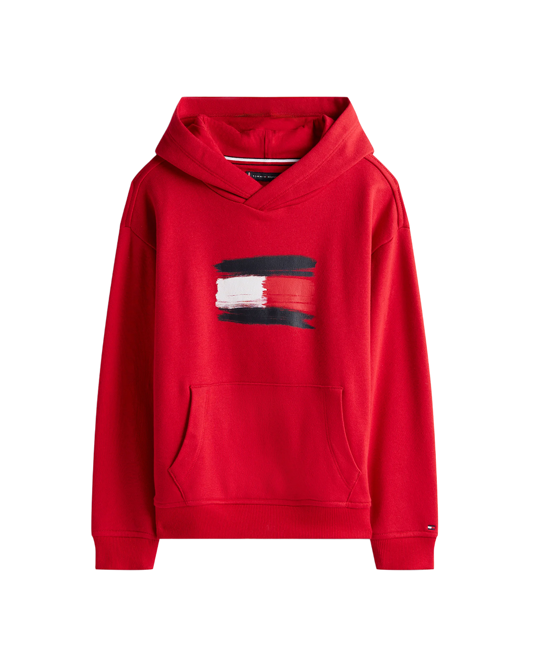 Flag hoodie rød